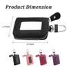 Car Key Fob Cover with U-Clasp,Leather Car Key Case Built-in