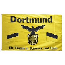 Flaggenfritze® Fan Flag Dortmund - Dream in Black and Yellow - 90 x 150 cm