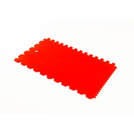 Mako Glue Application Spatula 13 x 9 cm, 4 Teeth, Glue Distributor, Plastic, Spatula, Glue Application Tool