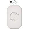 Arlington 8141DBL Siding Mounting Kits with Built-in Box, White, for
