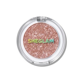 SHEGLAM Enigma Sparkly Eyeshadow Longwear Eyeshadow Single, High-Pigment Eye Shadow Compact, Smooth & Blendable Colors-Treasure