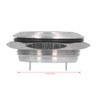 Flat Button Switch, 5-Piece Stainless Steel Push Button Switch, Waterproof