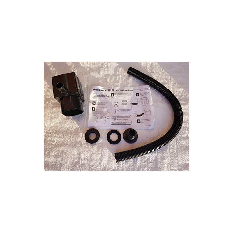 Water Butt Diverter Kit fits both Round and Square Downpipes