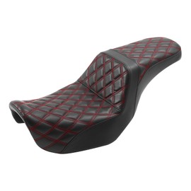 C.C. RIDER Black Driver & Passenger Seat Fit for Harley Dyna Low Rider Street Bob Fat Bob FXDF 2006-2017