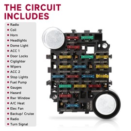 NIHAO 21 Circuit Wiring Harness Kit, Universal Extra Long Wire Harness Compatible with Ford Chevy Chrysler Mopar Hotrods Ratrods