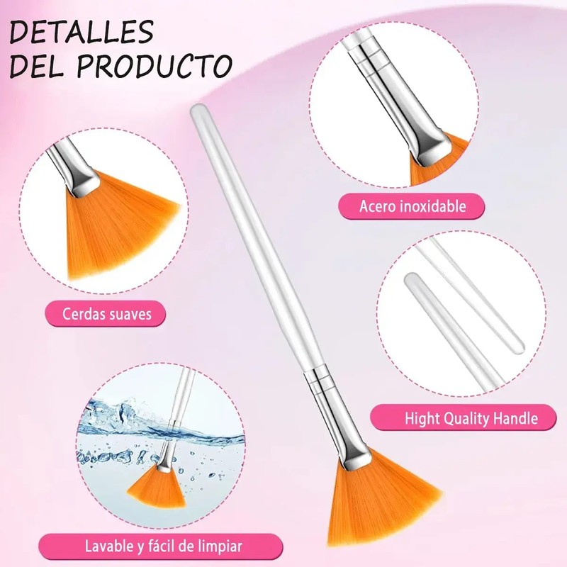 Kit 48 Brochas Premium Para Mascarilla Facial Serum Spa