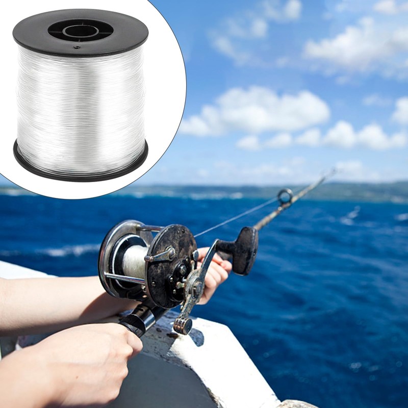 200 m Nylon Thread Clear Tear-Resistant 0.8 mm Polyamide Thread