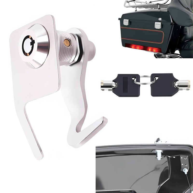 TCMI Motorcycle Saddle Bag tour pack trunk lock & keys