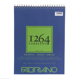 Fabriano 1264 Drawing Pad, 11 x 14, White