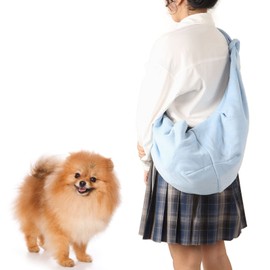 Pet Sling Carrier, Small Dog Cat Carrier Sling Bag Pet Sling Carrier Bag Bolsa de Transporte de Manos Libres Segura para Perros con Gancho de Seguridad para Caminar Al Aire Libre
