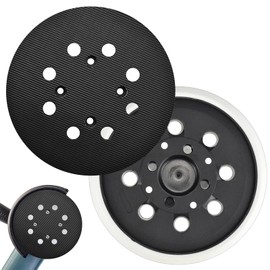 BIGP Schleifteller 125mm 8-Loch Klettsystem für Exzenterschleifer – Kompatibel mit Bosch PEX 300 AE/400 AE – Mittelharte Schleifplatte (2 Stück)