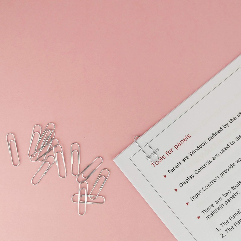 D.RECT Pack of 1000 Office Paper Clips Made of Metal
