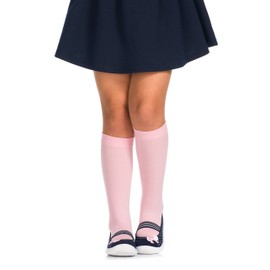 Romartex Girls Kids Knee High Socks Plain 40 Denier, powder pink
