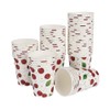 Geeklife Gold Cherry Paper Party Cups, 9oz Gold Foil Cherries