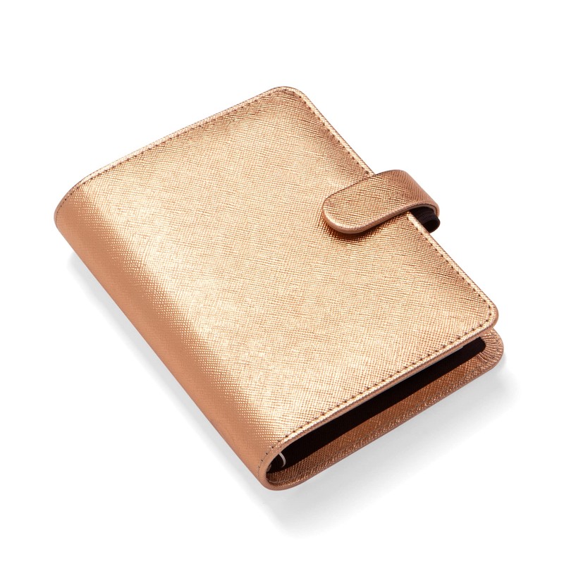 FILOFAX Saffiano Pocket Organiser Rose Gold 2025