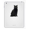 2 x 10cm Black Cat Vinyl Sticker Decal Laptop Tablet