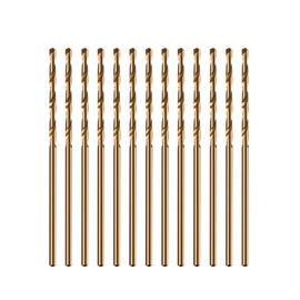 1/16" Inch Cobalt Drill Bits - 13 Pack of M35 Cobalt Drill Bits with Storage Case - Perfect Drill Bits for Metal, Hardened & Stainless Steel, Cast Iron, and More!
