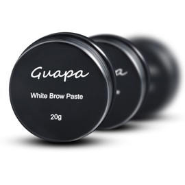 Eyebrow White Mapping Paste Eyebrow Permanent Makeup Mapping Paste 20g/0.7oz Cream Brow Paste Brow Lip Shape Position Tool (Black Tin)