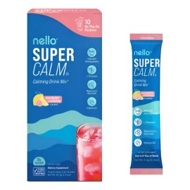Nello Supercalm Bebida Relajante Sin Azúcar 10 Pzas Sabor Limonada De Frambuesa                                                                       