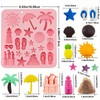 2 Pcs Summer Beach Theme Silicone Molds, 22-Cavity Coconut Tree