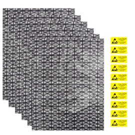 Pack of 10 Large Antistatic Bags with Antistatic Sticker, 30 x 40 cm Open Top ESD Bags Antistatic Bags for Motherboard Graphics Cards Hard Drives