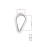 Wire Rope Eyelet Thimble in A4 (T316) Marine Grade Stainless