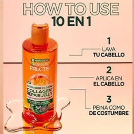 Colageno Jelly Garnier Fructis Crema Para Peinar Transparente                                                                                         