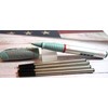 rOtring SET OF 4 BLACK MED METAL ROLLERBALL Refills -fit
