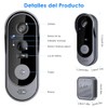 Yakiter Video TimbYakiter Video Timbre Inteligente,Mbre Inalambrico Exterior con Camara,170°Gran