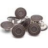 Enosea 17mm Brass Jeans Buttons, No Sew Metal Tack Buttons