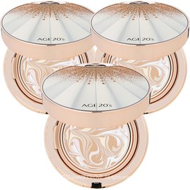 Age 20's Essence Cover Pact HG Aurora Gold Edition No. 23 (3 units) / 에이지투웨니스 에센스 커버 팩트 HG 오로라 골드에디션 23호 본품3개