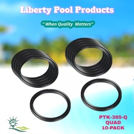 LIBERTY SEALS PTK-395Q Diffuser Quad O-Ring Gasket for Pentair PAC FAB 10-PACK