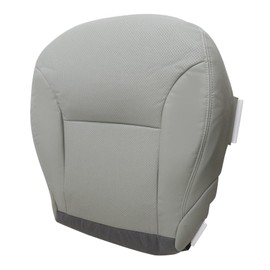 Priprilod Gray Perforated Leather Driver Side Bottom Replacement Seat Cover Compatible with Lexus ES300 ES330 2002 2003 2004 2005 2006