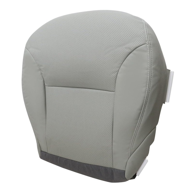 Priprilod Gray Perforated Leather Driver Side Bottom Replacement Seat Cover