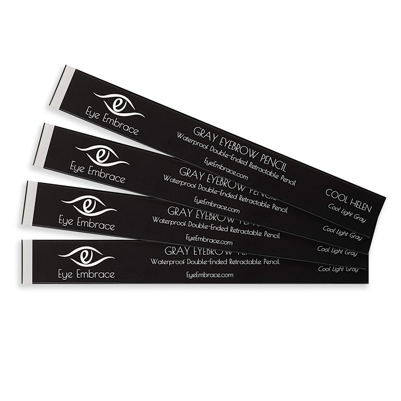Eye Embrace Cool Helen: Light Gray Eyebrow Pencil – Waterproof,