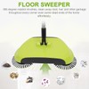 Manual Push Floor Sweeper Broom, Hand Push Sweeper with Enclosed