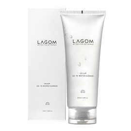 LAGOM Cellup Gel To Water Cleanser Vegano Natural Limpieza Facial Diaria Con Semilla De Acacia Omega-3 Tratamiento Herbal Hidratante Suave Para Pieles Mixtas Sensibles Secas Grasa 220ml 7.44oz