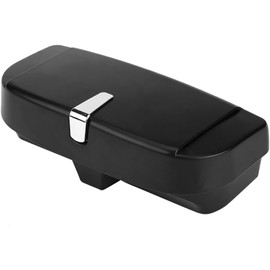 aqxreight Gafas de Sol Versátiles para Automóvil, Soporte para Almacenamiento, Estuche con Clip, Organizador, Caja Protectora, Soporte Universal para Gafas de Sol Apto para Automóvil (Negro)