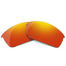 HiCycle2 Mirrored Polarized Replacement Lenses for Oakley Flak Jacket Sunglasses, Multiple Options, red