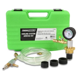OEMTOOLS 27066 Coolant System Refiller Kit, 3 Adapters | Remove Air Trapped in Cooling System, Test Radiator and Heating Core Lines for Leaks | Fits Radiator Necks and Coolant Reservoirs