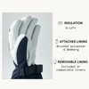 Hestra Army Leather Heli Ski 5-Finger Gloves Children Blue/White