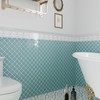 VEELIKE Light Teal Moroccan Peel and Stick Tile Backsplash 6
