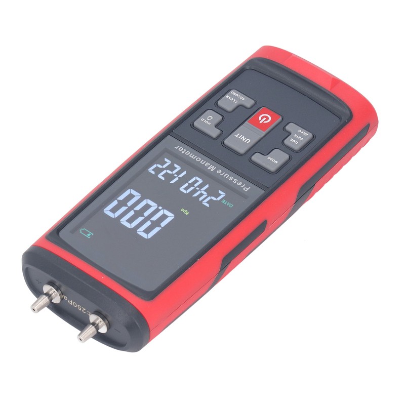 Digital Manometer Pressure Differential Pressure Gauge Air Pressure Tester with