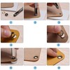 sourcing map 200pcs Grommet Eyelets Tool Kit 8mm Metal Grommet