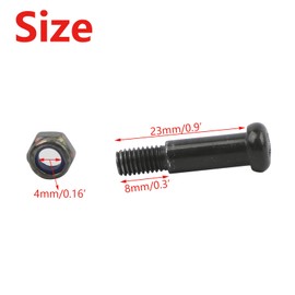 Minho Brake Lever Fastening Bolt with Lock Nut Fit for Most Motorcycle Scooter Mopeds Brake Lever，5Pcs