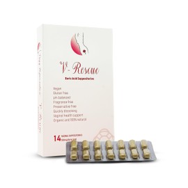 V-Rescue - 500 mg Boric Acid Suppositories 14 Vaginal Suppositories - Feminine Health