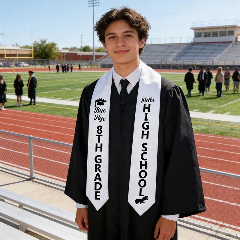 8TH Grade Graduation Stole Class of 2026, 8TH Grade Grad