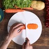 11.8" Round Glass Cutting Board for Kitchen Counter Protector, Tempered
