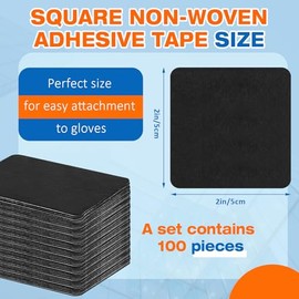 Threlaco 100 Pcs Dermaplaning Blade Wiping Pads on Gloves Dermaplane Razor Wipes Hair Remover for Women Men Face Eyebrows Shaver Dermaplaning Tool Esthetician Supplies, Black