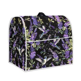 Jndtueit Hummingbird Lavender Stand Mixer Cover Small Appliance Covers Machine Washable Kitchen Decoration Blender Cover for Bowl Lift 6-8 Quart
